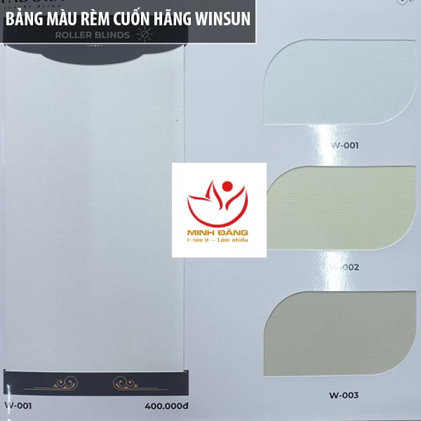Bảng màu rèm cuốn