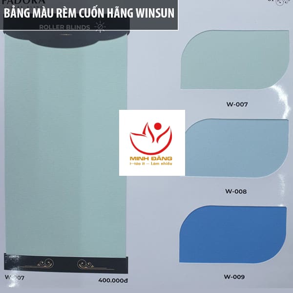 Bảng màu rèm cuốn