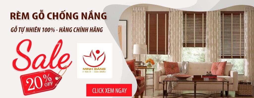 Rèm sáo gỗ tự nhiên