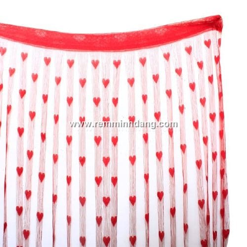 rèm cửa trái tim