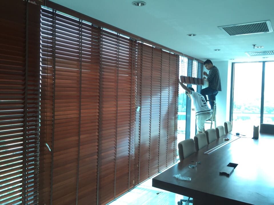 Lắp đặt rèm gỗ cho anh HảiCông ty trụ sở tại Dương Đình Nghệ