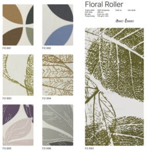 Rèm cuốn Hàn Quốc Modero Mã Floral Roller