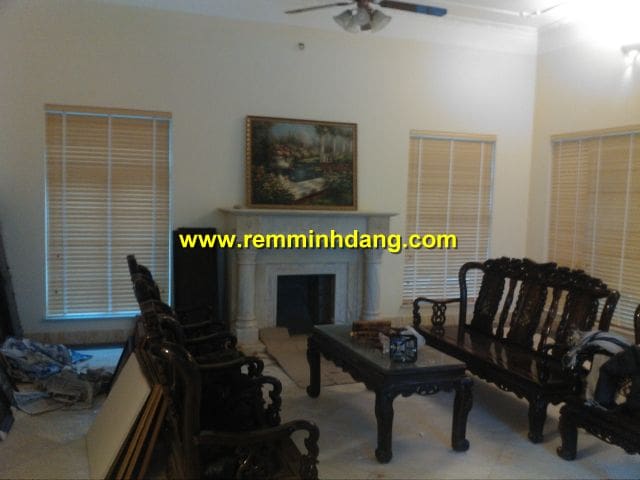 Công trình rèm sáo gỗ nhà bà Then - Ninh Bình