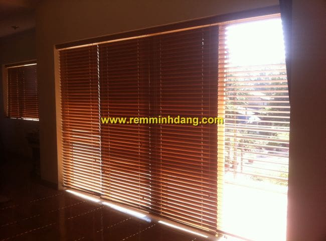 Rèm sáo gỗ lắp đặt nhà chị Nguyệt, Thành phố Thái Nguyên