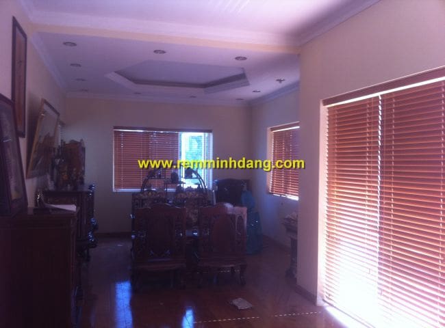 Rèm sáo gỗ lắp đặt nhà chị Nguyệt, Thành phố Thái Nguyên