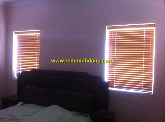 Rèm sáo gỗ lắp đặt nhà chị Nguyệt, Thành phố Thái Nguyên