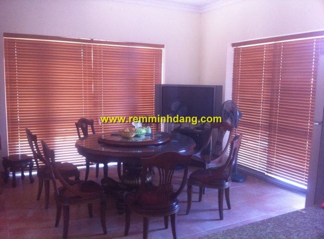Rèm sáo gỗ lắp đặt nhà chị Nguyệt, Thành phố Thái Nguyên