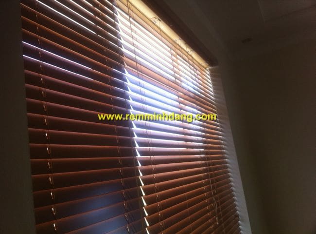 Rèm sáo gỗ lắp đặt nhà chị Nguyệt, Thành phố Thái Nguyên
