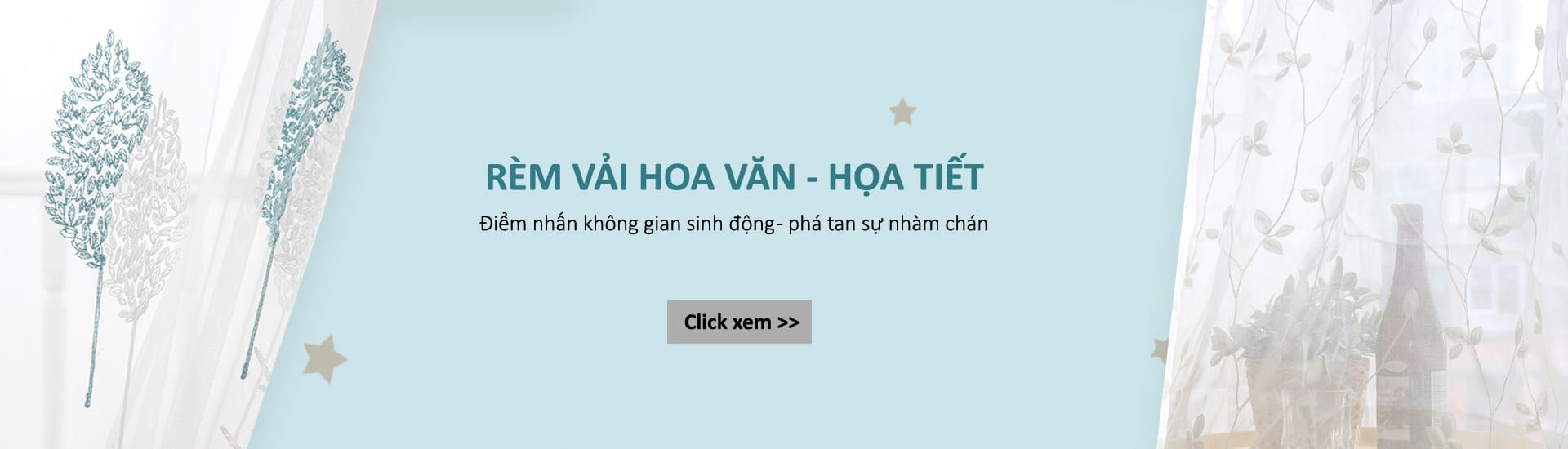 Banner rem vai voan hoa van minhdang