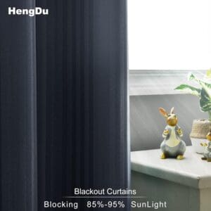 Rèm vải 2 lớp màu xám cản nắng
