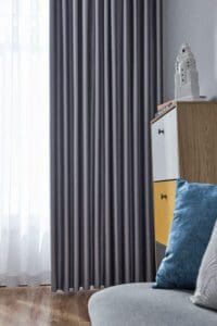 Rèm vải 2 lớp phòng khách hiện đại