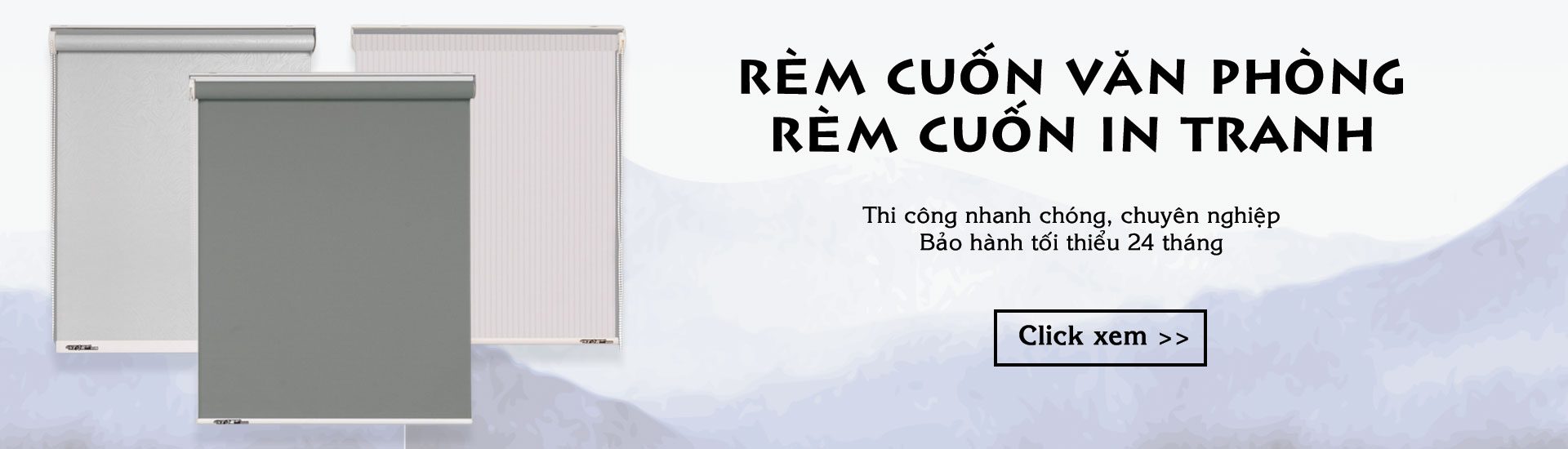 Banner rem cuon van phong Rem Minh Dang