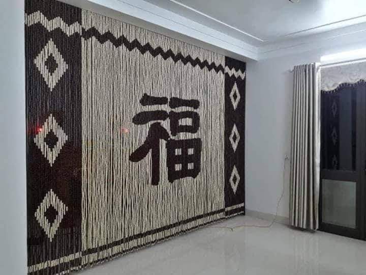 9 Mẫu Rèm Che Bàn Thờ Đẹp Bằng Hạt Gỗ Phong Thuỷ